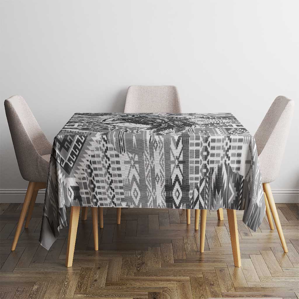 Indigenous Peoples Day Tablecloth Native American Wolf with Dreamcatcher - Wonder Print Shop