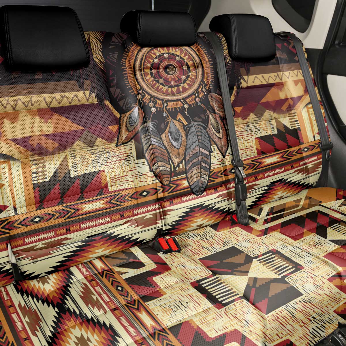 Make America Native Again Back Car Seat Cover Indigenous Peoples Day - Wonder Print Shop