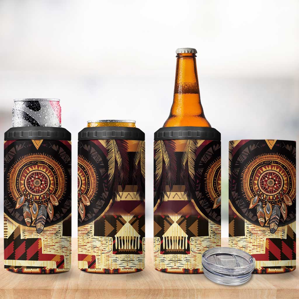 Make America Native Again 4 in 1 Can Cooler Tumbler Indigenous Peoples Day - Wonder Print Shop