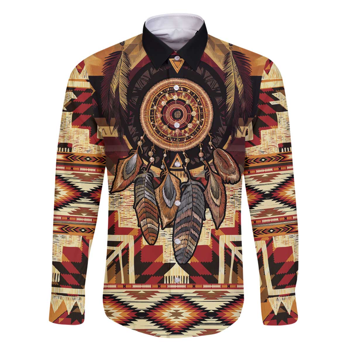 Make America Native Again Family Matching Off The Shoulder Long Sleeve Dress and Hawaiian Shirt Indigenous Peoples Day - Wonder Print Shop