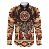 Make America Native Again Family Matching Off The Shoulder Long Sleeve Dress and Hawaiian Shirt Indigenous Peoples Day - Wonder Print Shop