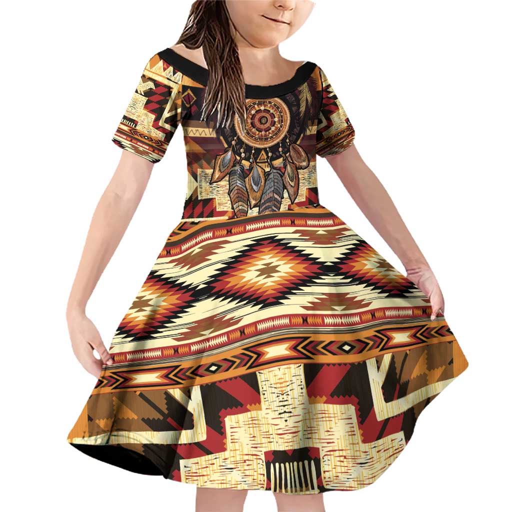 Make America Native Again Family Matching Off Shoulder Short Dress and Hawaiian Shirt Indigenous Peoples Day - Wonder Print Shop