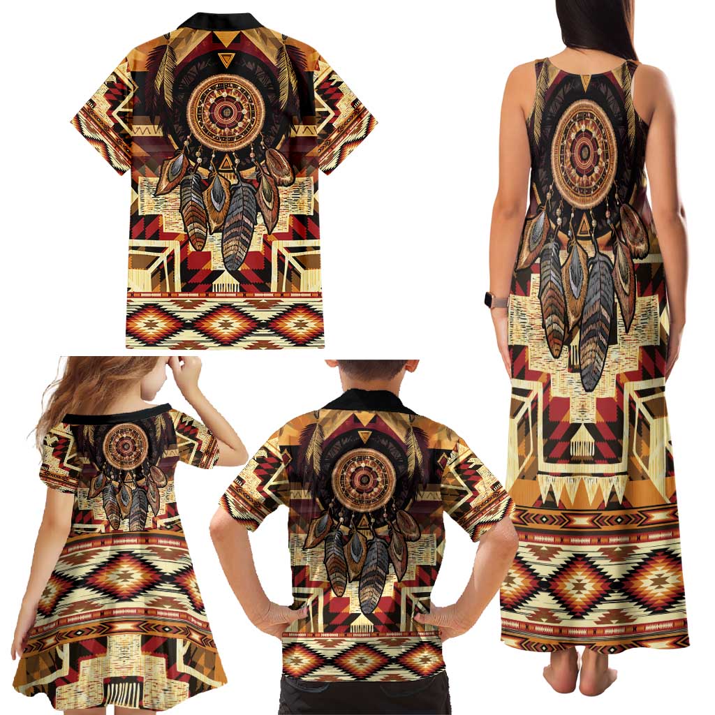 Make America Native Again Family Matching Tank Maxi Dress and Hawaiian Shirt Indigenous Peoples Day - Wonder Print Shop