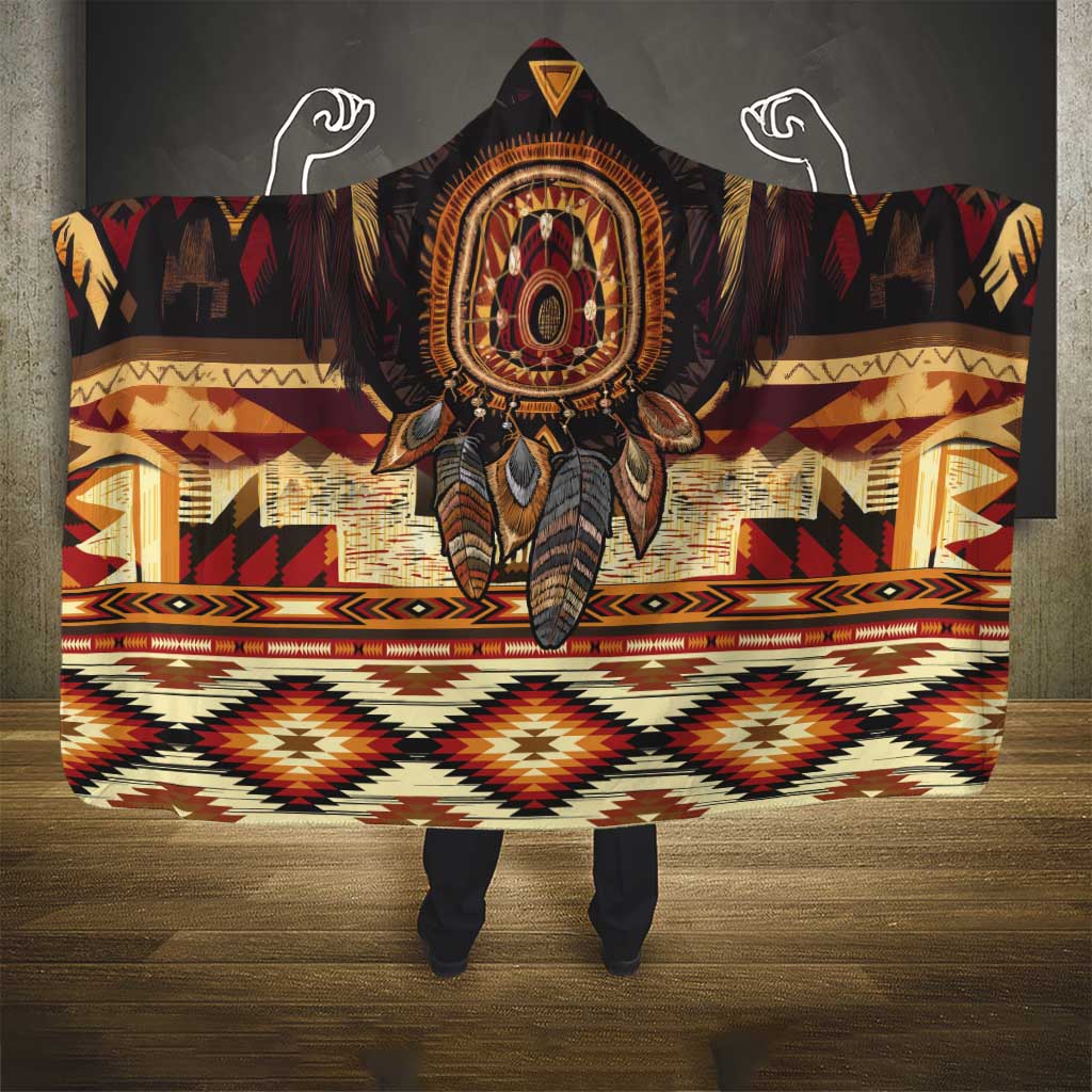 Make America Native Again Hooded Blanket Indigenous Peoples Day - Wonder Print Shop