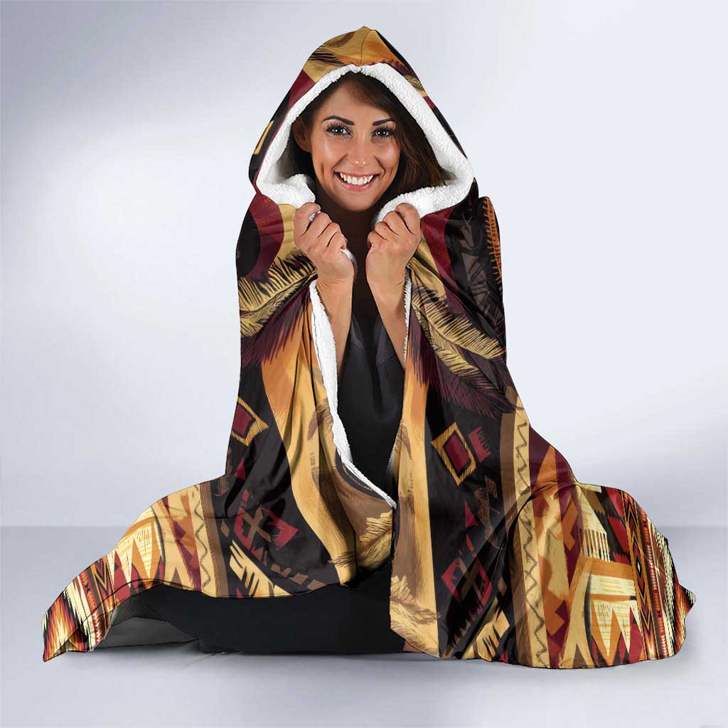Make America Native Again Hooded Blanket Indigenous Peoples Day - Wonder Print Shop