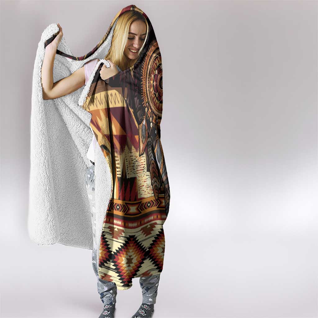 Make America Native Again Hooded Blanket Indigenous Peoples Day - Wonder Print Shop
