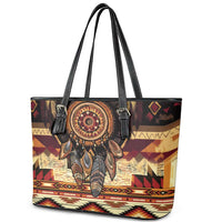 Make America Native Again Leather Tote Bag Indigenous Peoples Day - Wonder Print Shop