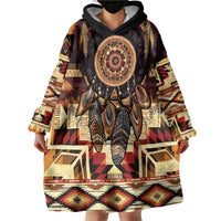 Make America Native Again Wearable Blanket Hoodie Indigenous Peoples Day - Wonder Print Shop