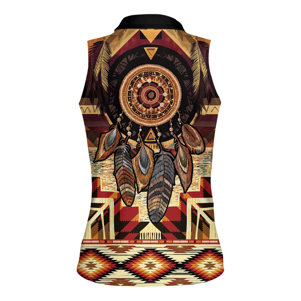 Make America Native Again Women Sleeveless Polo Shirt Indigenous Peoples Day - Wonder Print Shop