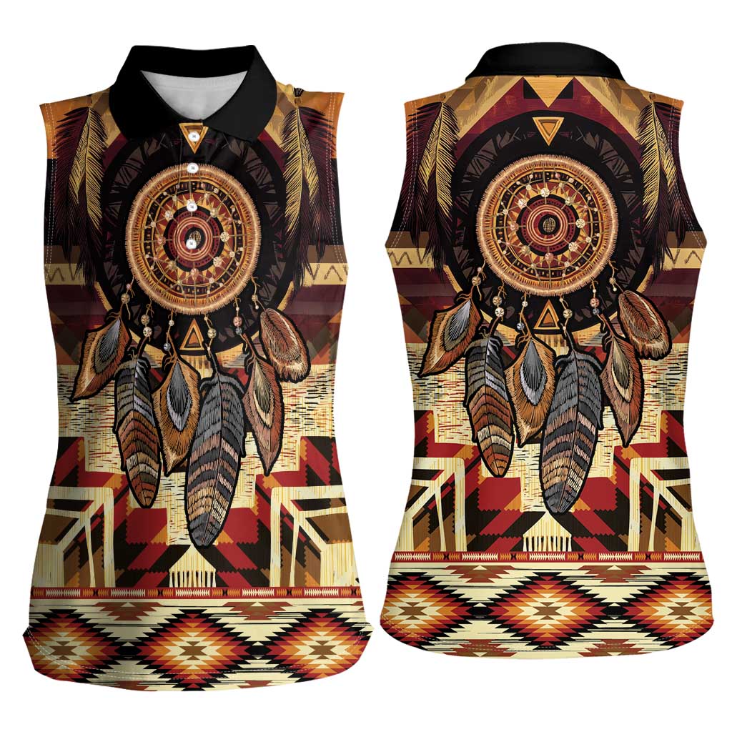 Make America Native Again Women Sleeveless Polo Shirt Indigenous Peoples Day - Wonder Print Shop