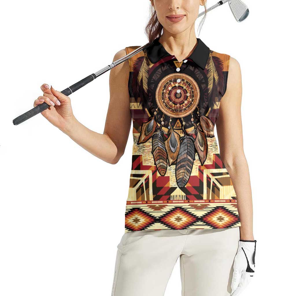 Make America Native Again Women Sleeveless Polo Shirt Indigenous Peoples Day - Wonder Print Shop