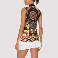 Make America Native Again Women Sleeveless Polo Shirt Indigenous Peoples Day - Wonder Print Shop