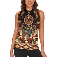 Make America Native Again Women Sleeveless Polo Shirt Indigenous Peoples Day - Wonder Print Shop