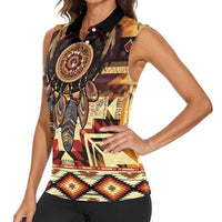 Make America Native Again Women Sleeveless Polo Shirt Indigenous Peoples Day - Wonder Print Shop