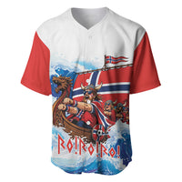 Custom Norway Viking Row - Alt for Norge Baseball Jersey Norge Football Supporter Wave Edition
