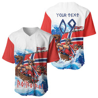 Custom Norway Viking Row - Alt for Norge Baseball Jersey Norge Football Supporter Wave Edition