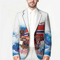 Custom Norway Viking Row - Alt for Norge Blazer Norge Football Supporter Wave Edition