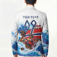Custom Norway Viking Row - Alt for Norge Blazer Norge Football Supporter Wave Edition