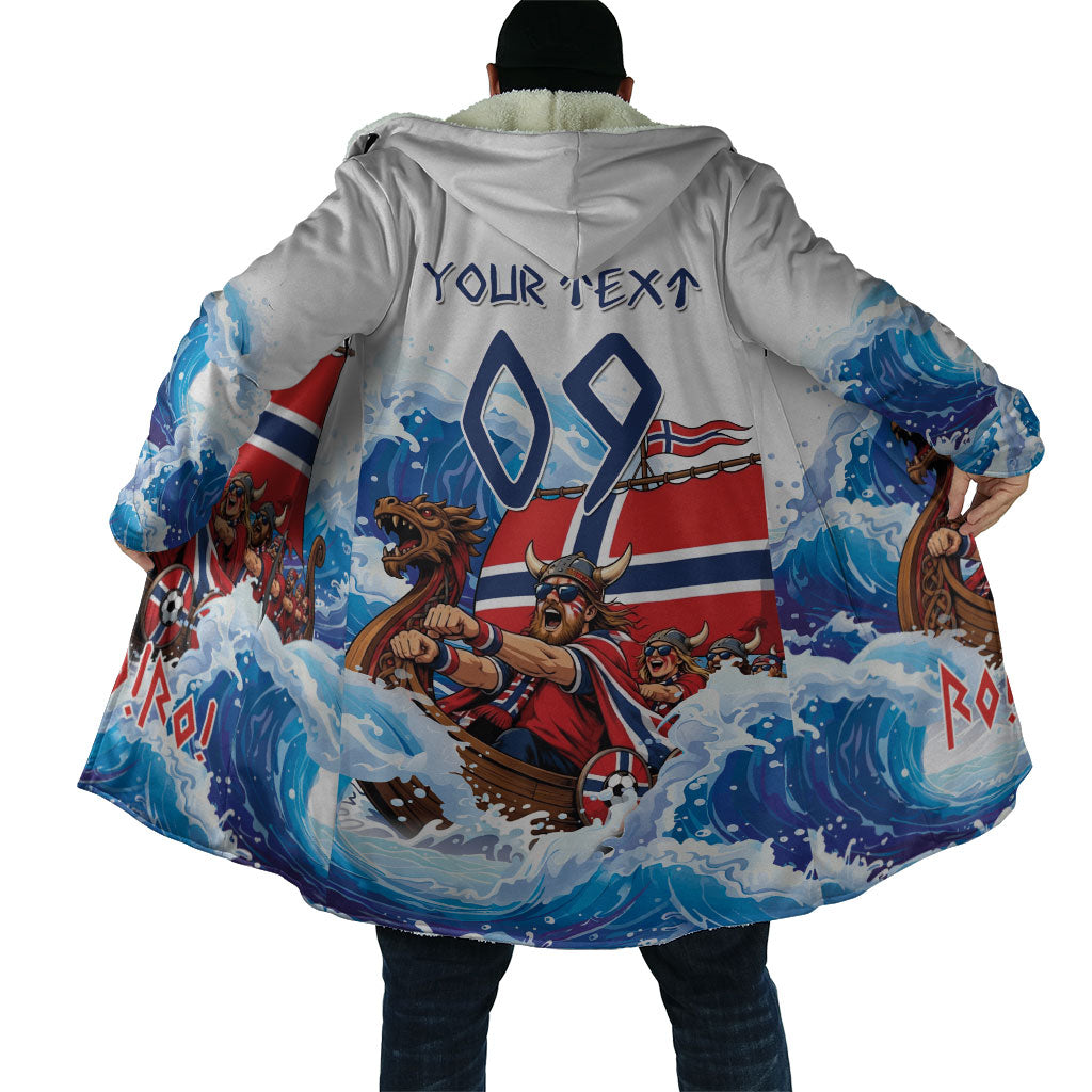 Custom Norway Viking Row - Alt for Norge Cloak Norge Football Supporter Wave Edition