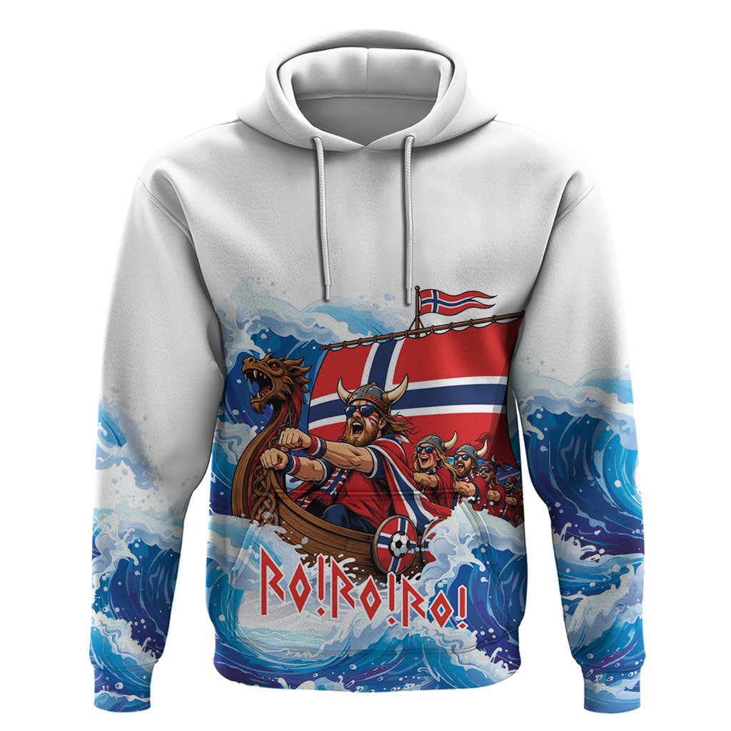 Custom Norway Viking Row - Alt for Norge Hoodie Norge Football Supporter Wave Edition