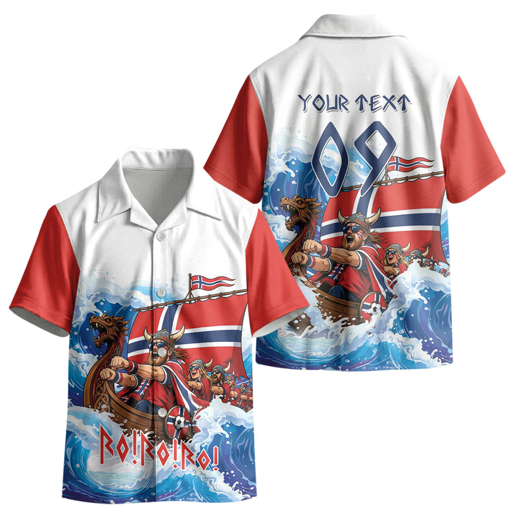 Custom Norway Viking Row - Alt for Norge Kid Hawaiian Shirt Norge Football Supporter Wave Edition LT9