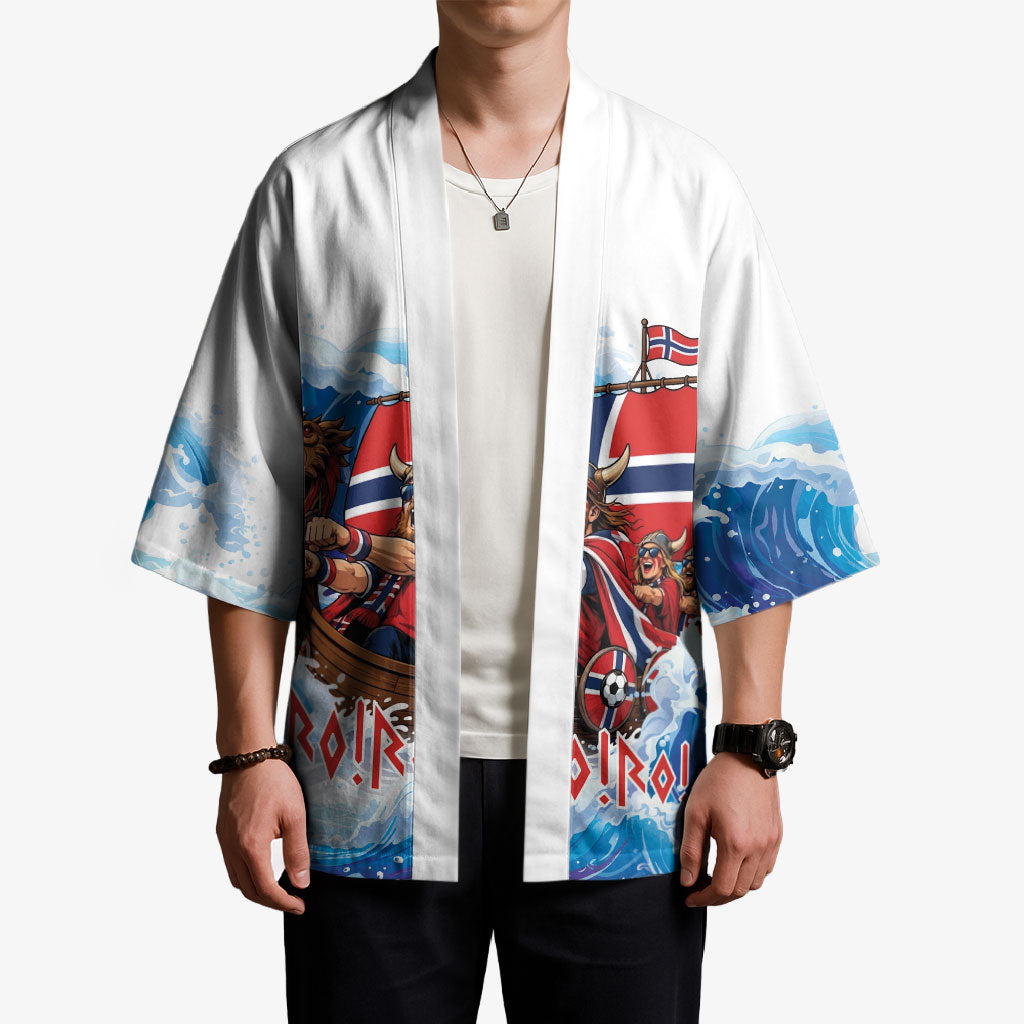 Custom Norway Viking Row - Alt for Norge Kimono Norge Football Supporter Wave Edition