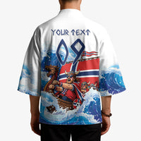Custom Norway Viking Row - Alt for Norge Kimono Norge Football Supporter Wave Edition