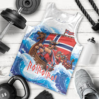 Custom Norway Viking Row - Alt for Norge Men Tank Top Norge Football Supporter Wave Edition