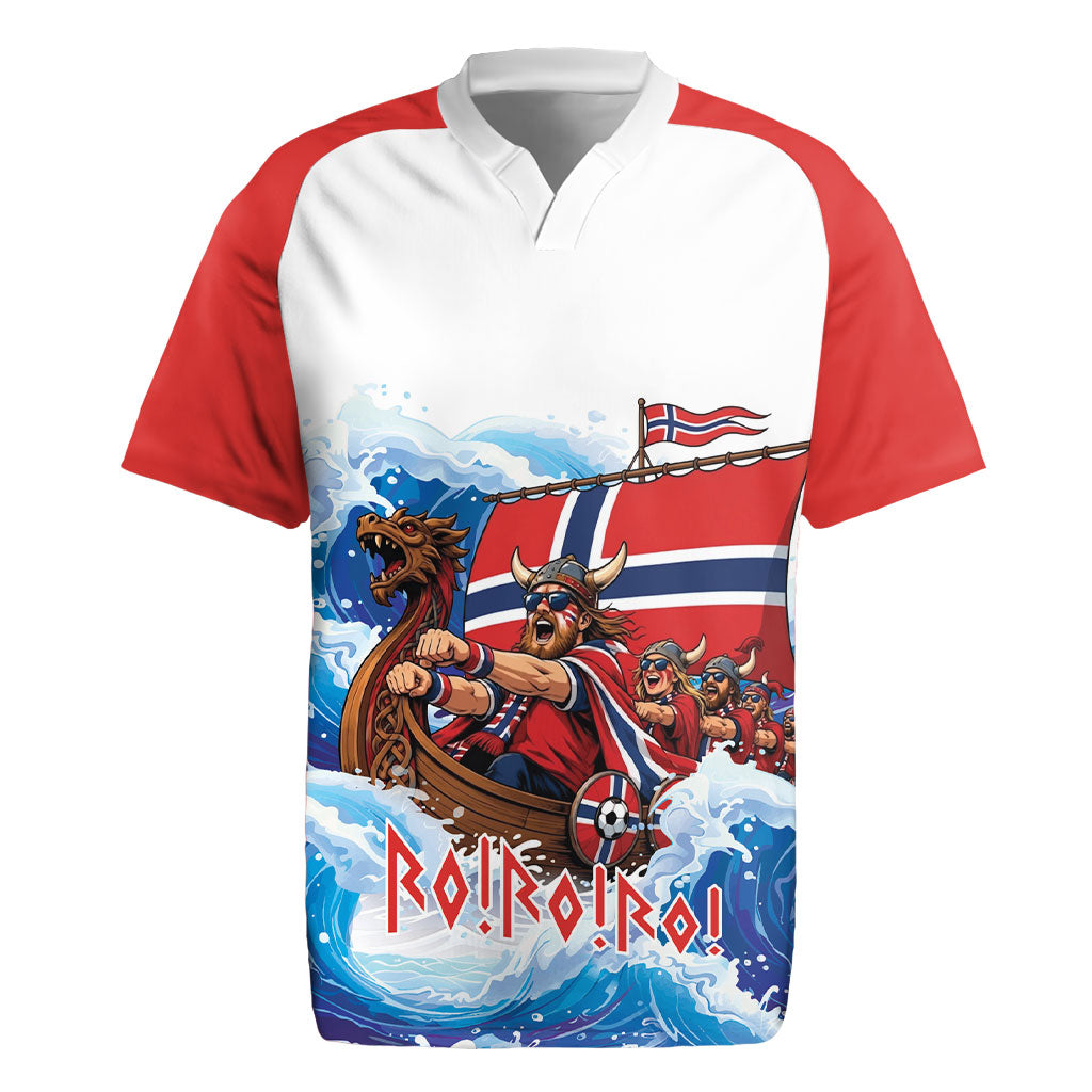 Custom Norway Viking Row - Alt for Norge Rugby Jersey Norge Football Supporter Wave Edition