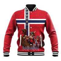 Custom Norway Viking Row - Alt for Norge Baseball Jacket Norge Football Supporter Flag Edition