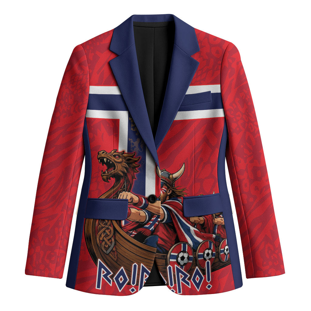 Custom Norway Viking Row - Alt for Norge Blazer Norge Football Supporter Flag Edition