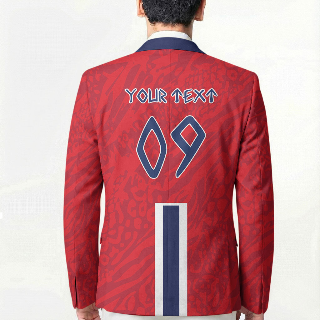 Custom Norway Viking Row - Alt for Norge Blazer Norge Football Supporter Flag Edition