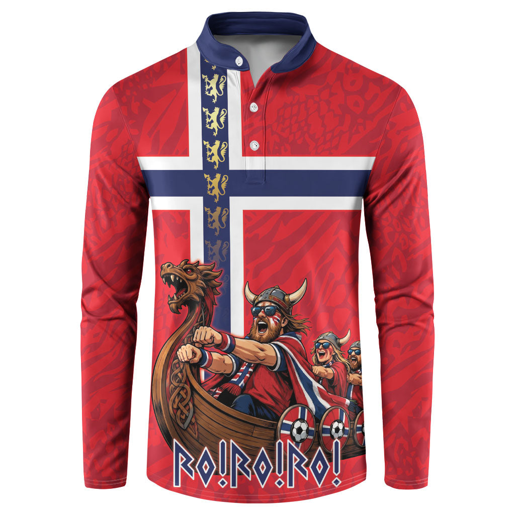 Custom Norway Viking Row - Alt for Norge Button Sweatshirt Norge Football Supporter Flag Edition