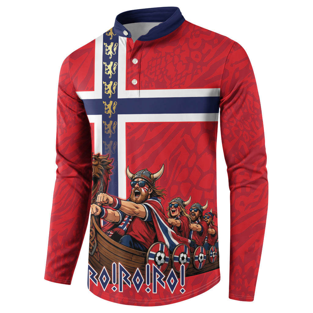 Custom Norway Viking Row - Alt for Norge Button Sweatshirt Norge Football Supporter Flag Edition