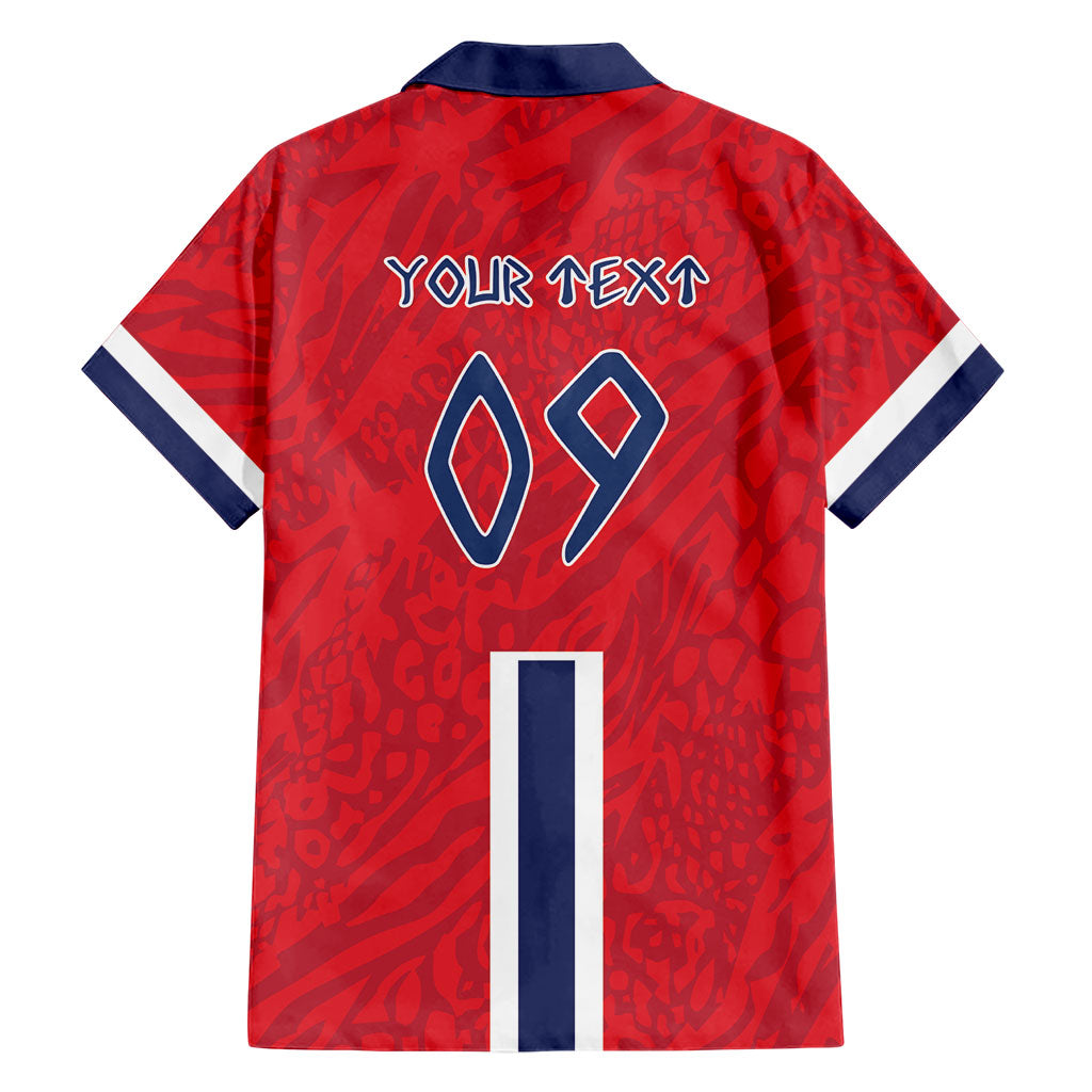 Custom Norway Viking Row - Alt for Norge Hawaiian Shirt Norge Football Supporter Flag Edition