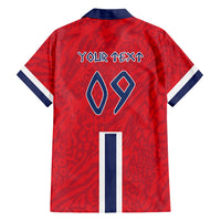 Custom Norway Viking Row - Alt for Norge Hawaiian Shirt Norge Football Supporter Flag Edition
