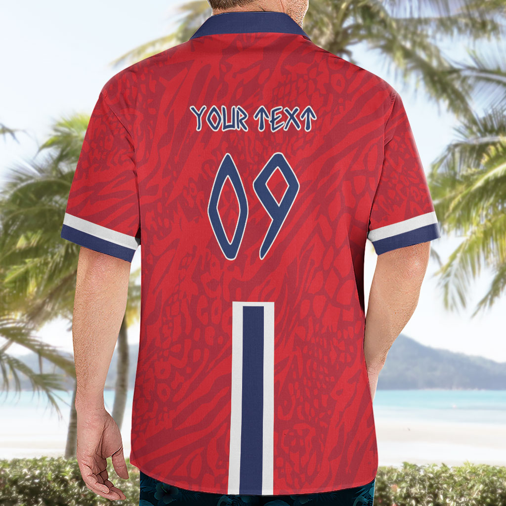 Custom Norway Viking Row - Alt for Norge Hawaiian Shirt Norge Football Supporter Flag Edition