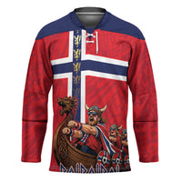 Custom Norway Viking Row - Alt for Norge Hockey Jersey Norge Football Supporter Flag Edition