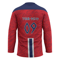 Custom Norway Viking Row - Alt for Norge Hockey Jersey Norge Football Supporter Flag Edition