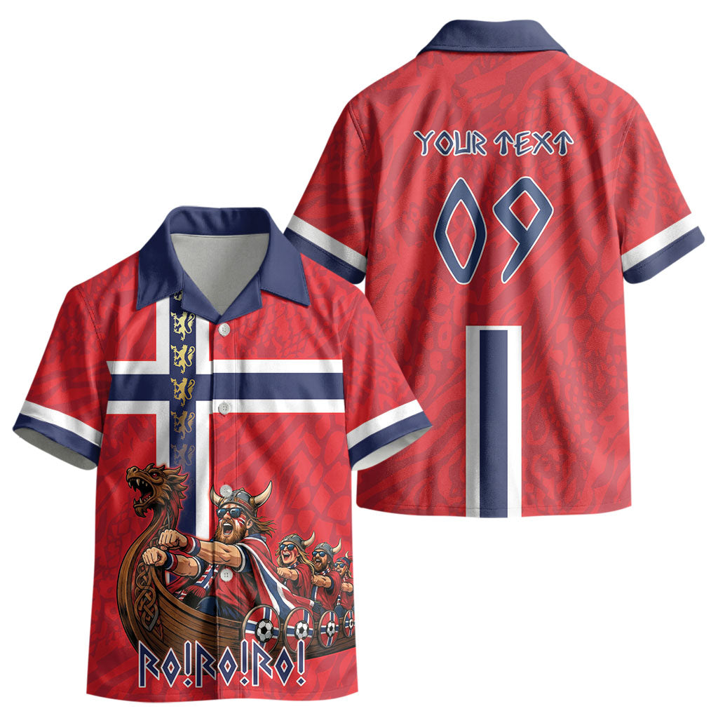 Custom Norway Viking Row - Alt for Norge Kid Hawaiian Shirt Norge Football Supporter Flag Edition LT9