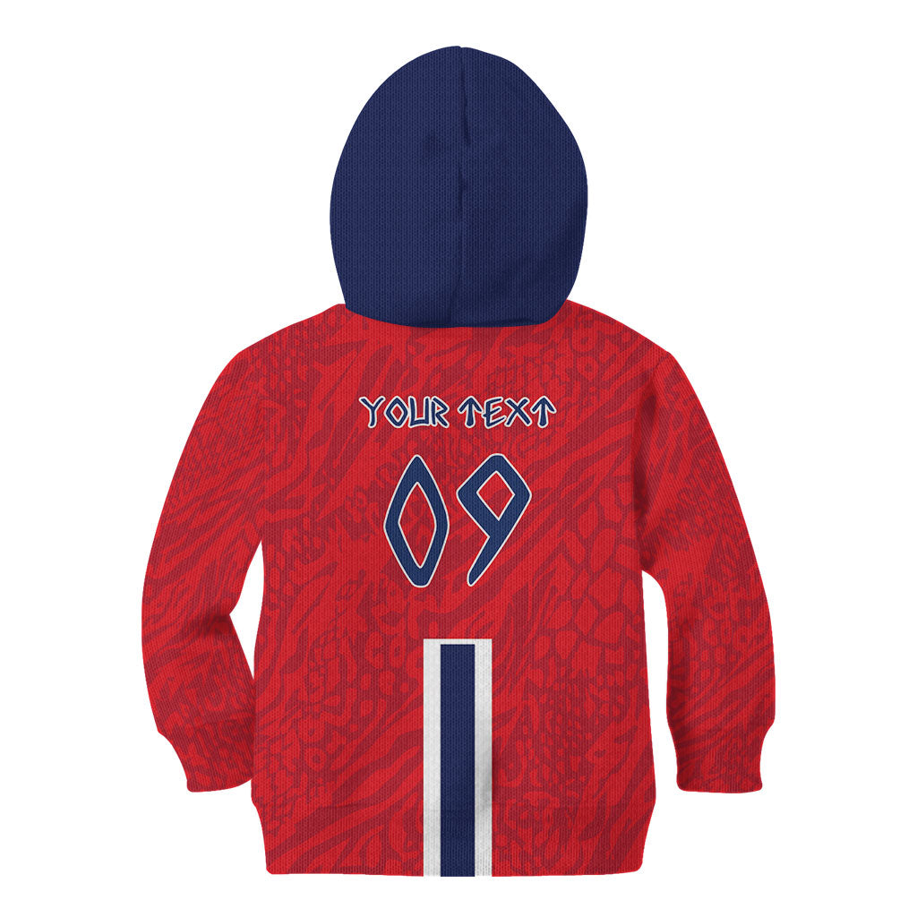 Custom Norway Viking Row - Alt for Norge Kid Hoodie Norge Football Supporter Flag Edition