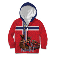 Custom Norway Viking Row - Alt for Norge Kid Hoodie Norge Football Supporter Flag Edition