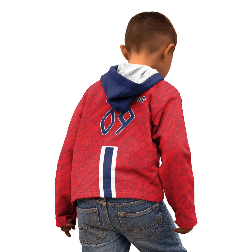 Custom Norway Viking Row - Alt for Norge Kid Hoodie Norge Football Supporter Flag Edition