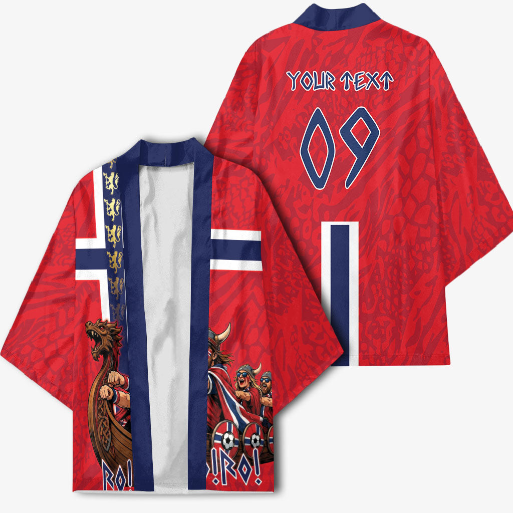 Custom Norway Viking Row - Alt for Norge Kimono Norge Football Supporter Flag Edition
