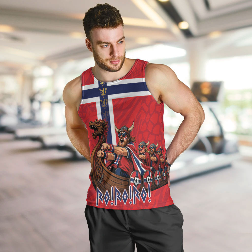 Custom Norway Viking Row - Alt for Norge Men Tank Top Norge Football Supporter Flag Edition