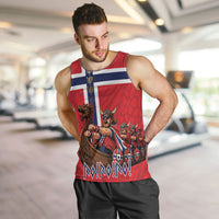 Custom Norway Viking Row - Alt for Norge Men Tank Top Norge Football Supporter Flag Edition