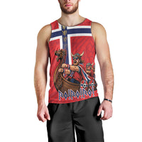 Custom Norway Viking Row - Alt for Norge Men Tank Top Norge Football Supporter Flag Edition