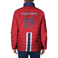 Custom Norway Viking Row - Alt for Norge Padded Jacket Norge Football Supporter Flag Edition