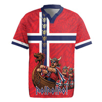 Custom Norway Viking Row - Alt for Norge Rugby Jersey Norge Football Supporter Flag Edition