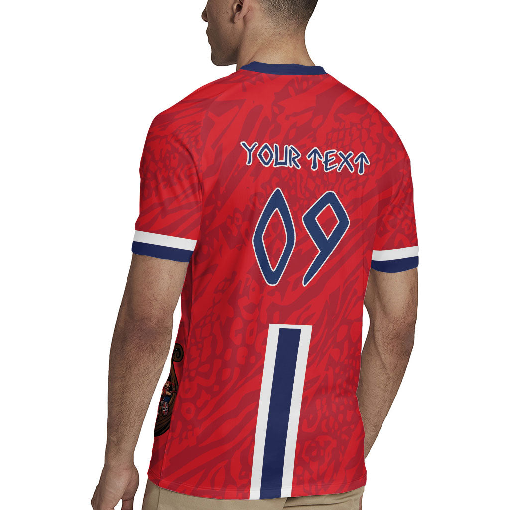 Custom Norway Viking Row - Alt for Norge Rugby Jersey Norge Football Supporter Flag Edition